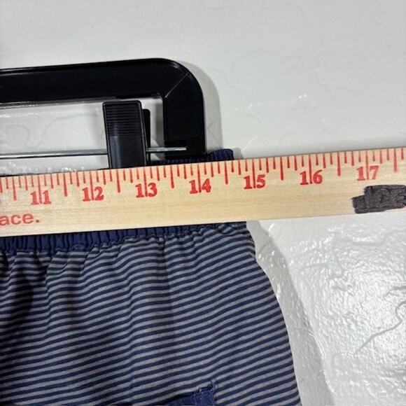 Vuori Shorts Mens Small Blue Striped Athletic Drawstring Pocket Performance Logo - Picture 6 of 7